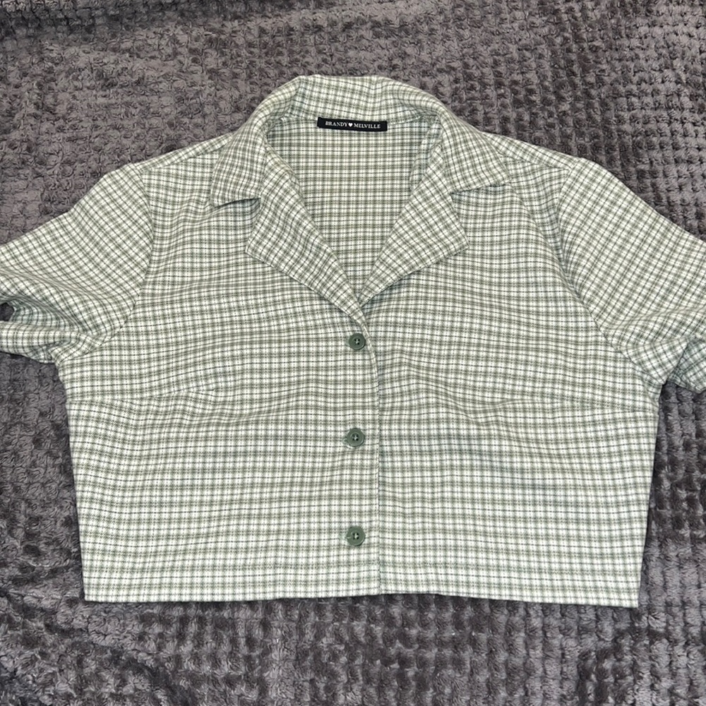 Brandy Melville Plaid Top